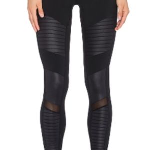 Alo Black Moto Leggings Size XS